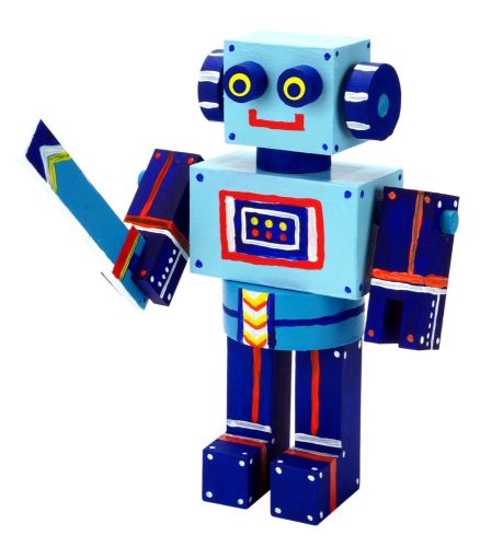 Készségfejlesztő játék - Fa robot készítő szett 79900